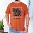 Graduation Apparel How To Eat Elephant One Bite At A Time Men's Comfort Colors T-Shirt Yam