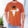 Graduation Fox School Bachelor Master Doctor Study Men's Comfort Colors T-Shirt Yam