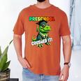 Graduation Preschool Dinosaur T Rex Crushed It Boys Grad Men's Comfort Colors T-Shirt Yam