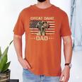 Great Dane Dad Dog Lovers American Flag 4th Of July Men's Comfort Colors T-Shirt Yam
