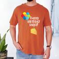 Happy Birthday Daddy Cute Toddler Dad's Birthday Party Men's Comfort Colors T-Shirt Yam