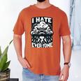I Hate Everyone Introvert Anti-Social Dark Humor Men's Comfort Colors T-Shirt Yam