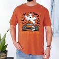 Haunted By My TBR Boo Halloween Book Lover Librarian Men's Comfort Colors T-Shirt Yam Haunted By My TBR Boo Halloween Book Lover Librarian Men's Comfort Colors T-Shirt Yam