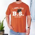 I Hope This BS Pays Off Graduation Bachelors Degree Men's Comfort Colors T-Shirt Yam