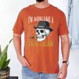 I'm Aging Like a Fine Cigar Skull Dad Retro Adult Men's Comfort Colors T-Shirt Yam