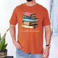 I'm With The Banned Read Banned Books Bookworm Men Women Men's Comfort Colors T-Shirt Yam