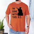 I'm Done With This BS College Graduation Shirt Men's Comfort Colors T-Shirt Yam