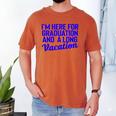 I'm Here For Graduation School Class Senior 2024 Men's Comfort Colors T-Shirt Yam