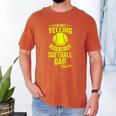 I'm Not Yelling This Is Just My Softball Dad Voice Men's Comfort Colors T-Shirt Yam
