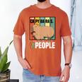 Introvert Capybara Rodent Animal Lover Antisocial Retro Men's Comfort Colors T-Shirt Yam
