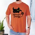 Introvert Energy Cat Love Cat Meme Men's Comfort Colors T-Shirt Yam