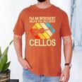 Im An Introvert Unless You Talk About Cellos Men's Comfort Colors T-Shirt Yam