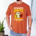 Introverts Unite Introvert Antisocial Anti Social Men's Comfort Colors T-Shirt Yam