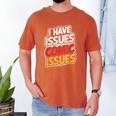 I Have Issues Comic Issues Comic Book Lover Men's Comfort Colors T-Shirt Yam