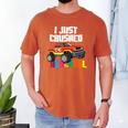I Just Crushed Preschool Monster Truck Graduation Men's Comfort Colors T-Shirt Yam