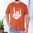 Just A Dad Who Always Came Back 2 Sided Skeleton Men's Comfort Colors T-Shirt Yam