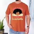 Just a Girl Who Loves Books African American Book Nerd Lover Men's Comfort Colors T-Shirt Yam