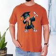 Kids Boys Grad Dabbing Graduation Class Of 2025 Men's Comfort Colors T-Shirt Yam