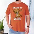 Kids Class Of 2031 Shirt Graduation Dabbing Dog Shirt Men's Comfort Colors T-Shirt Yam