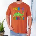 Kids Pre-K Graduate Brontosaurus Dino Pre Kindergarten Graduation Men's Comfort Colors T-Shirt Yam