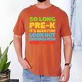 Kids So Long PRE-K It's Been Fun Shirt Boy Girl Graduation Men's Comfort Colors T-Shirt Yam