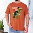 Kindergarten Grawrduate Dinosaur Graduation Cap Shirt Men's Comfort Colors T-Shirt Yam