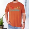 Lawn Mowing Lawnfather Dad Lawn Mower Gardening Men's Comfort Colors T-Shirt Yam