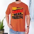You Literally Mean Figuratively Grammar Teacher Book Writers Men's Comfort Colors T-Shirt Yam