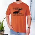 Loon Bird Pun Leave Me A Loon Nature For Introverts Men's Comfort Colors T-Shirt Yam