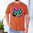I Love The 70s Retro Cassette Roller Vinyl Disco Nostalgia Men's Comfort Colors T-Shirt Yam