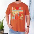 I Love 90's Music Retro Style Nostalgia Cassette 1990s Party Premium Tri-Blend Men's Comfort Colors T-Shirt Yam