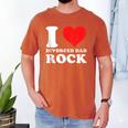 I Love Divorced Dad Rock Quote Men's Comfort Colors T-Shirt Yam
