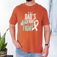 Lung Cancer Dad Ribbon Men's Comfort Colors T-Shirt Yam