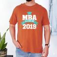 MBA Class Of 2019 Graduate Business School Graduation Men's Comfort Colors T-Shirt Yam