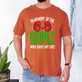 In Memory Of The Kidney Transplant Organ Recipient Men's Comfort Colors T-Shirt Yam