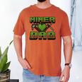 Miner Dad Birthday Boy Party Video Gamer Pixel Men's Comfort Colors T-Shirt Yam