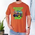 Monster Truck Dad Family Matching Birthday Party Fathers Day Men's Comfort Colors T-Shirt Yam