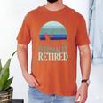 Ofishally Retired Fishing Retro Retirement Dad Men Men's Comfort Colors T-Shirt Yam