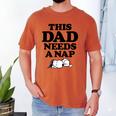 Peanuts This Dad Needs A Nap Men's Comfort Colors T-Shirt Yam