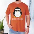 Penguin Papa Father's & Cute Dad Men's Comfort Colors T-Shirt Yam