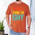 People Think I'm Shy I Introvert Men's Comfort Colors T-Shirt Yam People Think I'm Shy I Introvert Men's Comfort Colors T-Shirt Yam
