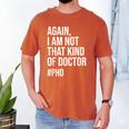 PHD Doctorate Phinished Doctoral Degree PHD Graduation Men's Comfort Colors T-Shirt Yam