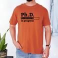 PhD In Progress Graduation Progress Bar Shirt Men's Comfort Colors T-Shirt Yam