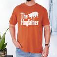Pig The Hogfather Hog Dad Fathers Day Parody Papa Men Men's Comfort Colors T-Shirt Yam