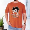 Pirate Papa Costume Jolly Roger Crossbones Pirate Dad Men's Comfort Colors T-Shirt Yam