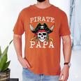 Pirate Papa Skull Family Matching Costume Dad Grandpa Men Men's Comfort Colors T-Shirt Yam