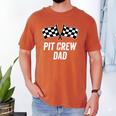 Pit Crew Dad Checkered Flag Hosting Race Car Birthday Partie Men's Comfort Colors T-Shirt Yam Pit Crew Dad Checkered Flag Hosting Race Car Birthday Partie Men's Comfort Colors T-Shirt Yam