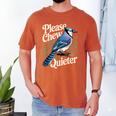 Please Chew Quieter Introvert Christmas Bird Watcher Men's Comfort Colors T-Shirt Yam