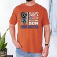 Proud Army Dad Soldier Son Patriotic Veterens Men's Comfort Colors T-Shirt Yam