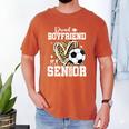 Proud Boyfriend Of A 2026 Senior Soccer Graduation Leopard Men's Comfort Colors T-Shirt Yam
